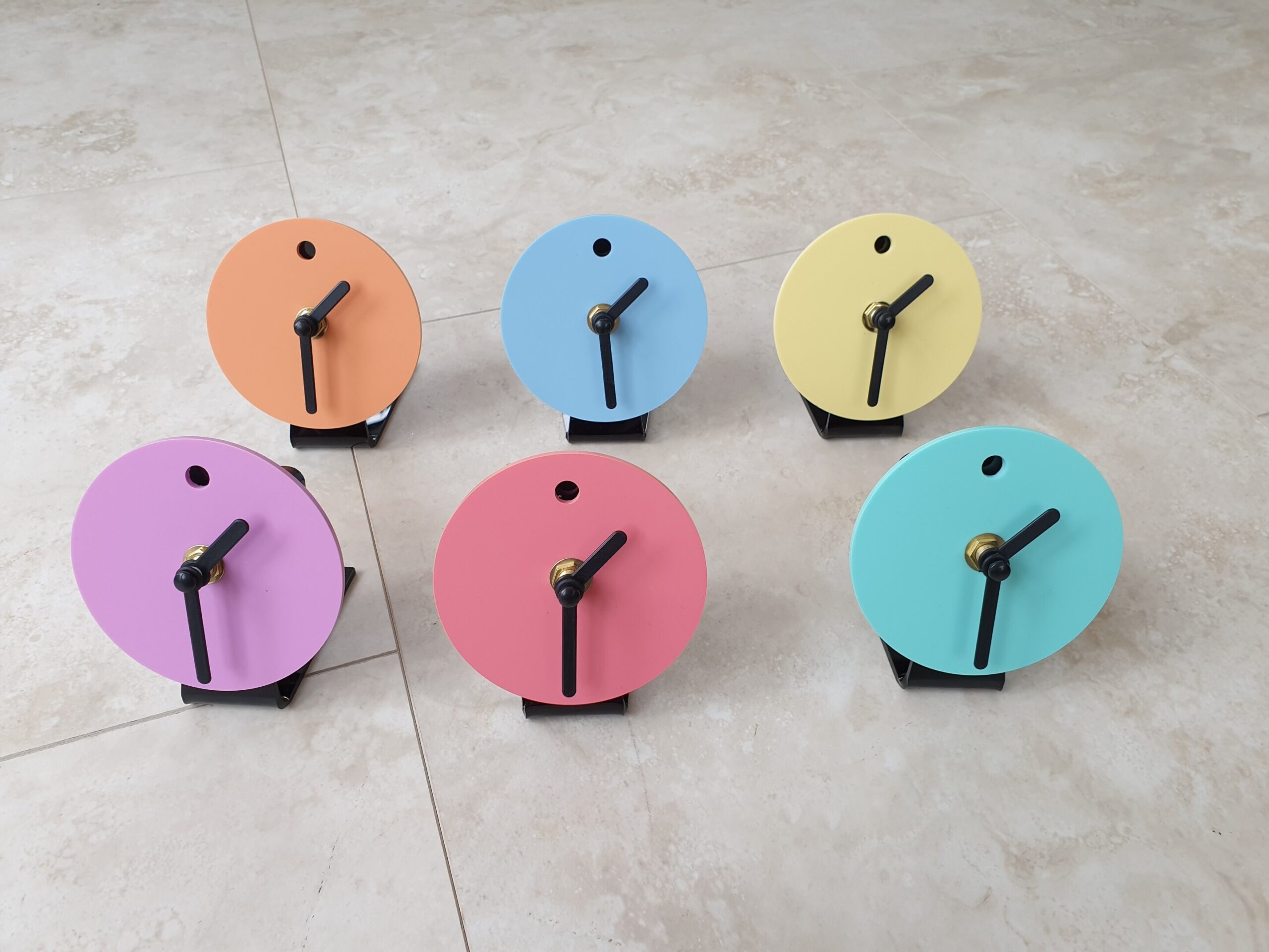 Handcrafted Minimalist Desk Clock: Pastel or Goth Decor - Image 4