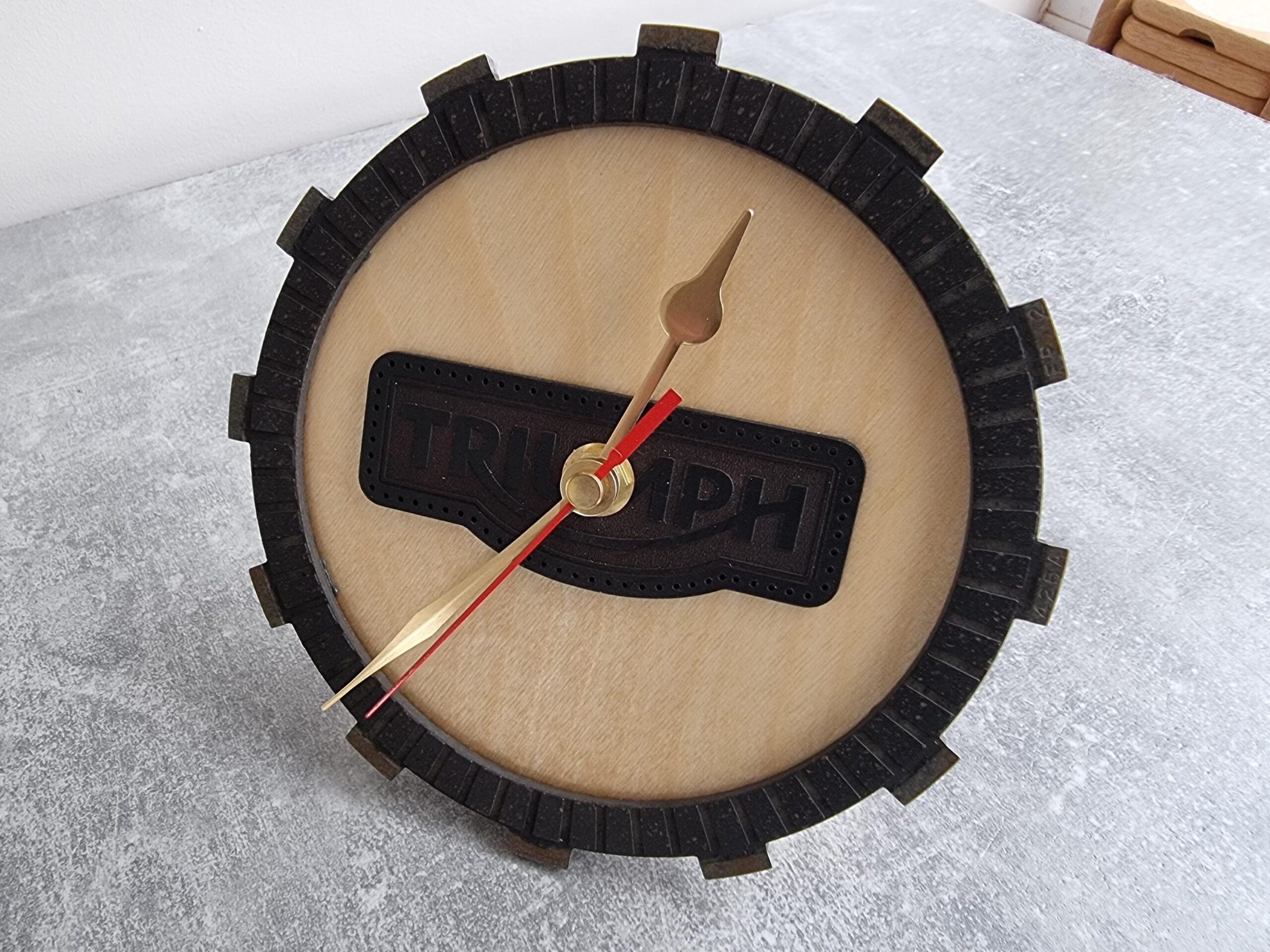 Triumph Trident Clutch / Friction Plate Wall or Desk Clock Motorcycle Owners Club / Enthusiast Gift - Image 9