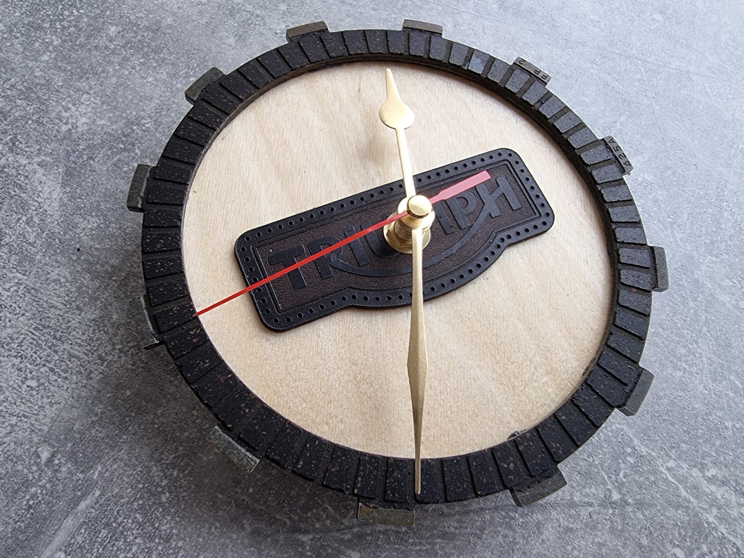 Triumph Trident Clutch / Friction Plate Wall or Desk Clock Motorcycle Owners Club / Enthusiast Gift - Image 4