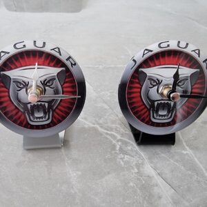 Jaguar Growler Table Desk Top Clock 82mm Car Badge Emblem GBs Finest Owners Club