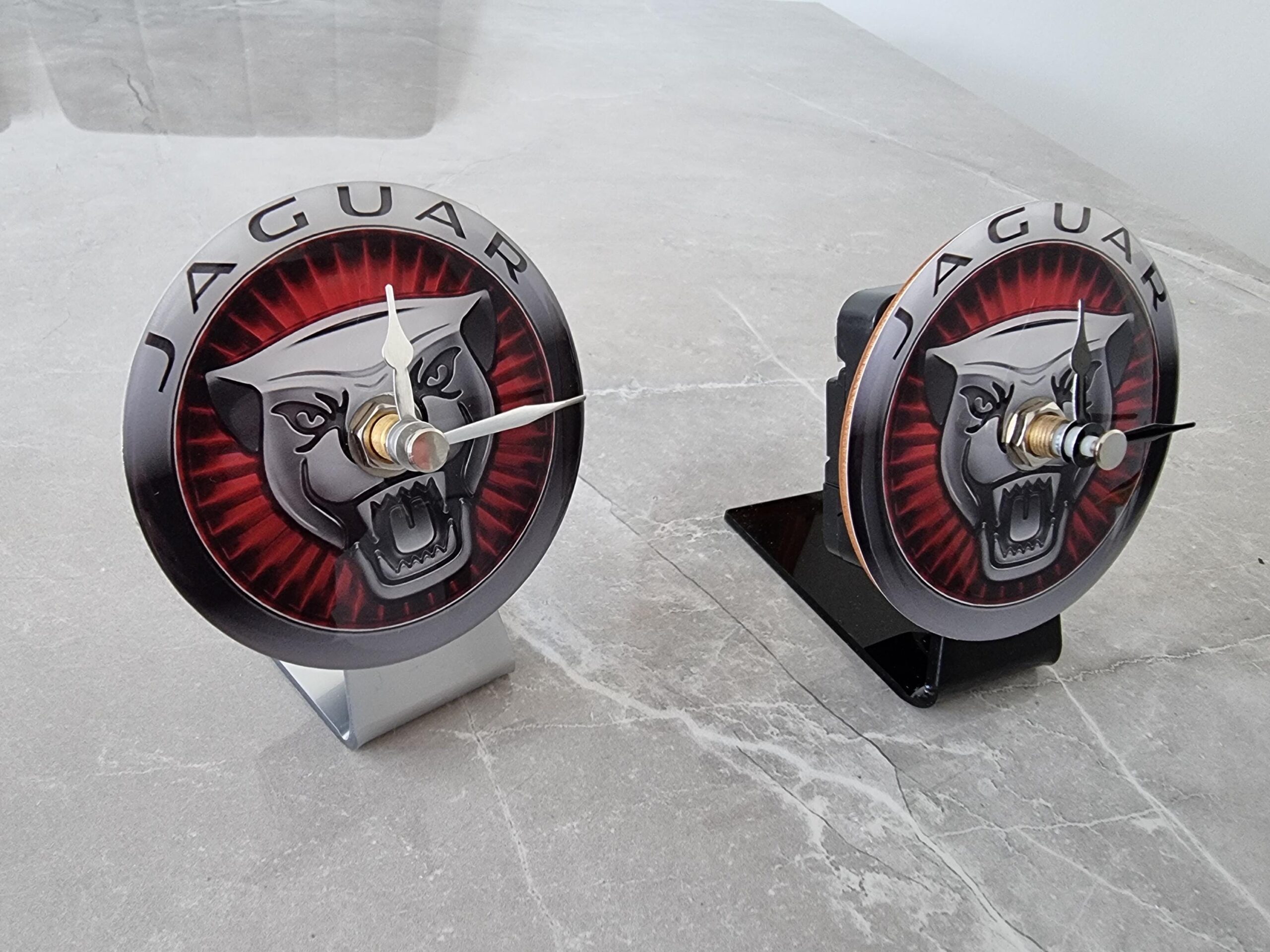 Jaguar Growler Table Desk Top Clock 82mm Car Badge Emblem GBs Finest Owners Club - Image 2