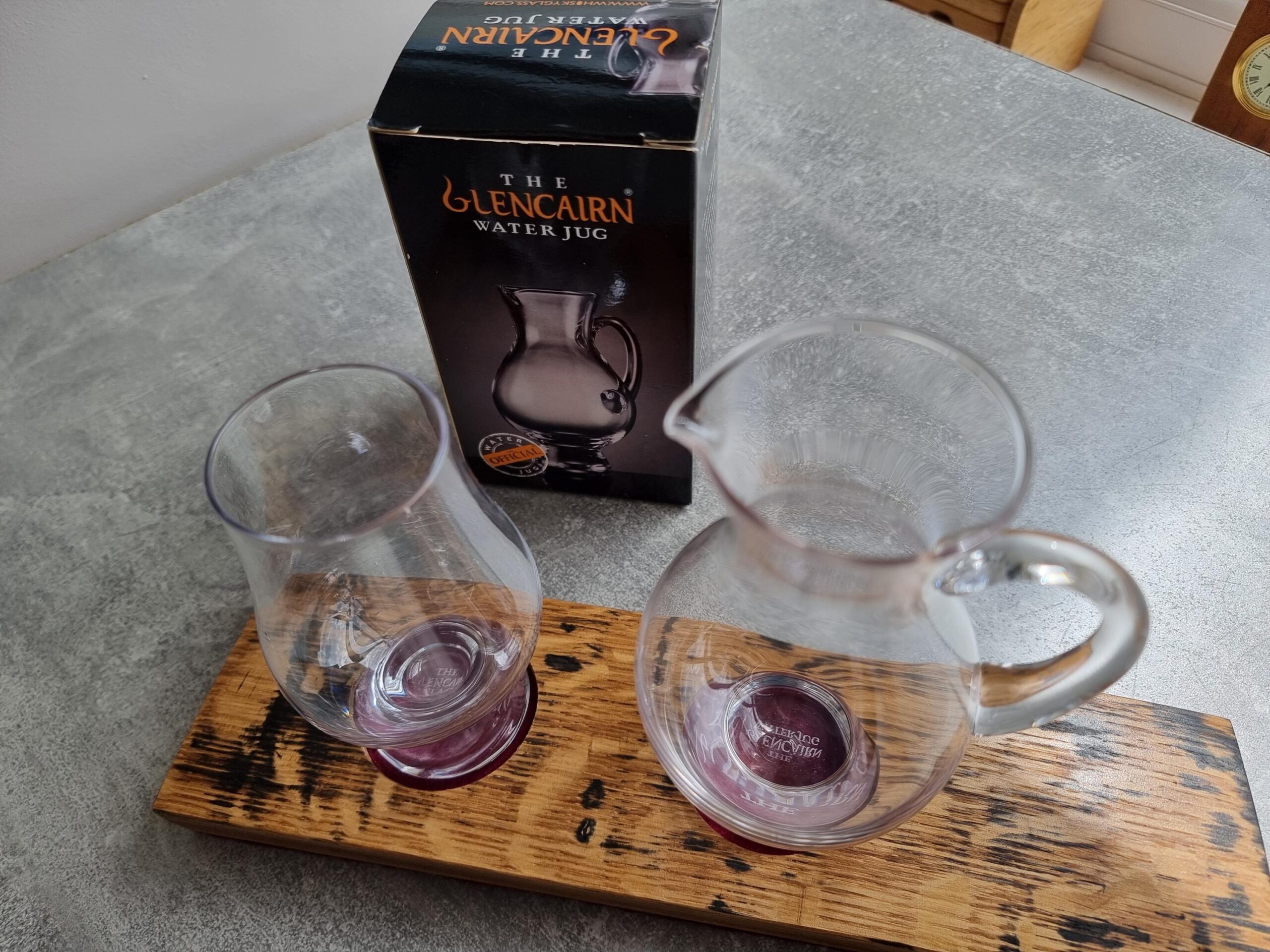Loch Lomond Oak Whisky Flight Taster Board Paddle Barrel Stave, Glencairn Glass Option - Image 4