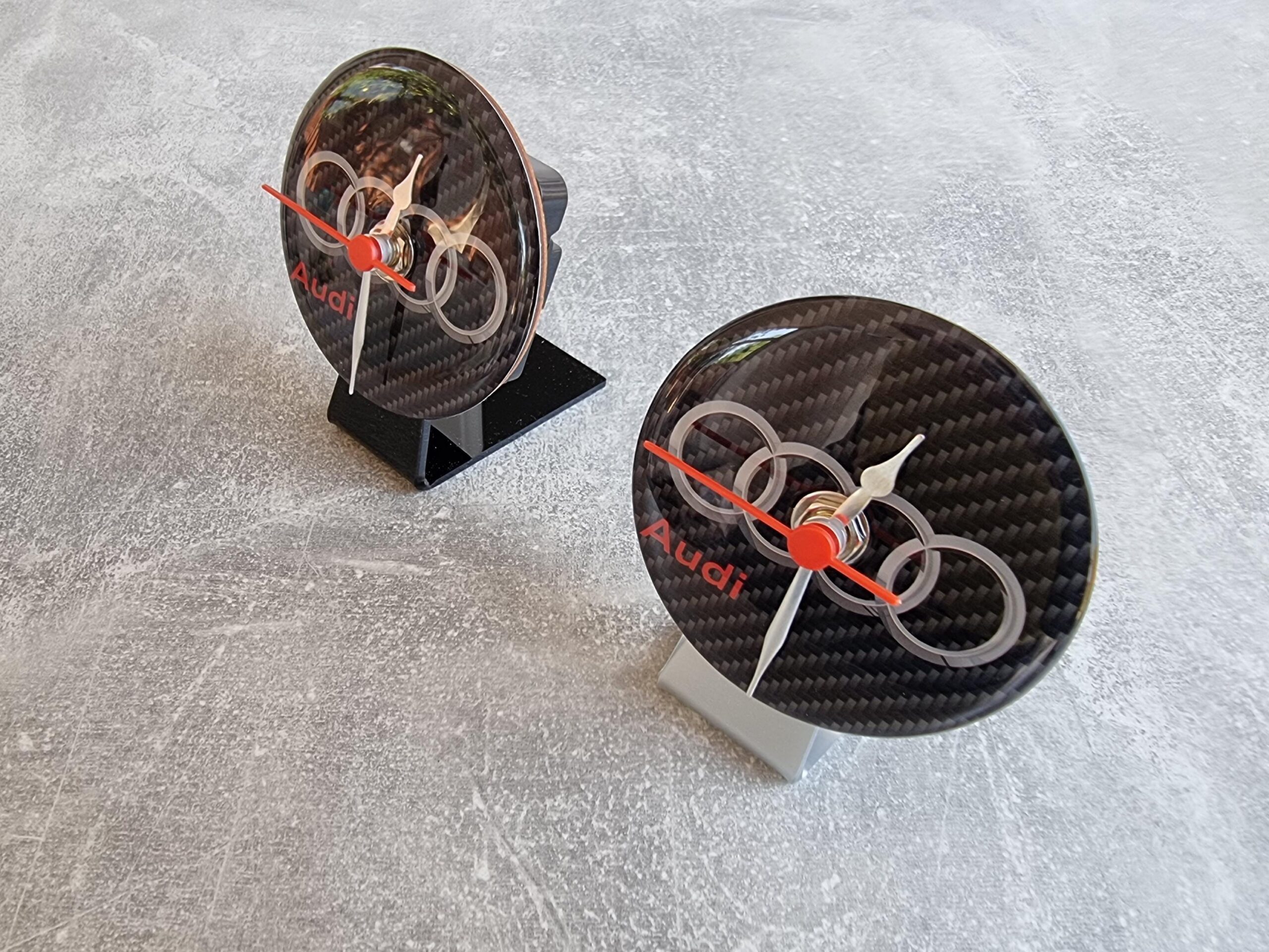 Audi Emblem Desk Table Top Clock Car 82mm Badge Germanys Finest Owners Club Gift - Image 4